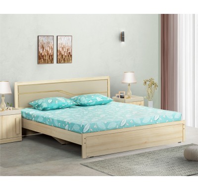 Austin Beige Queen Bed by Piyestra - 78"x60 ( 6.5' x 5' )